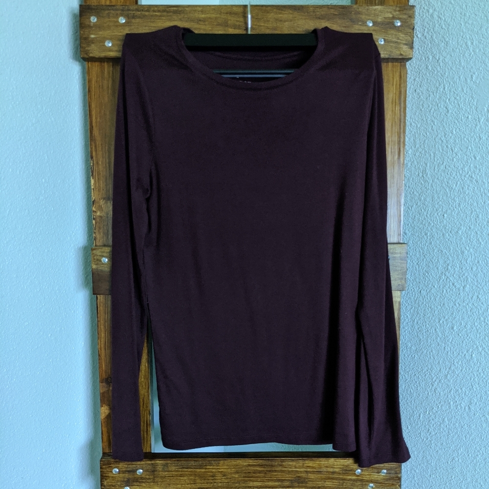 Burgundy Long Sleeve Shirt